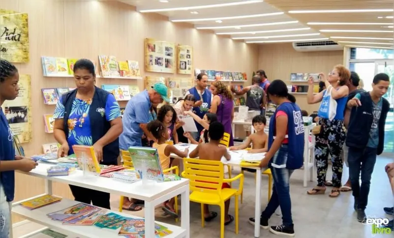 Ocorrem atividades infantis no evento  (imagens de antes da pandemia)