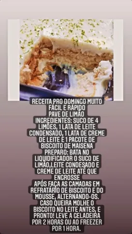 Fabyanna ensina algumas receitas ao seu público pelas lives 