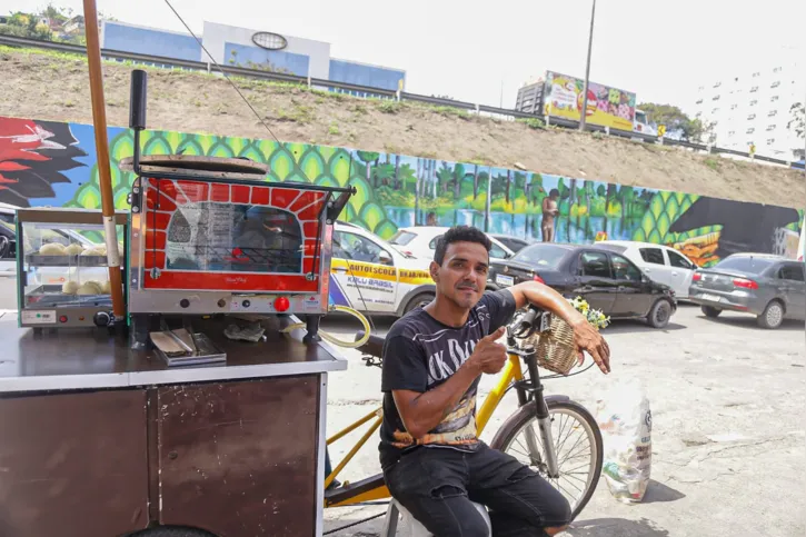 André gostou da obra do local