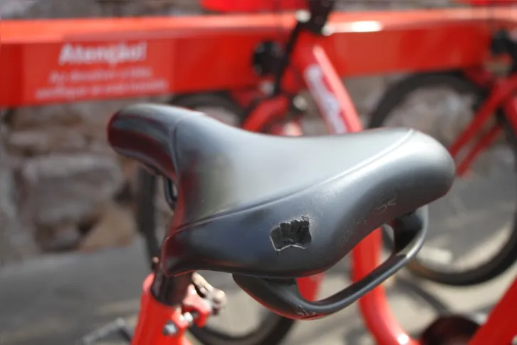 As ações inapropriadas vão desde má utilização do equipamento, como “empinar” as bicicletas, a danos como quebrar a cestinha acoplada no guidão, banco, eixo, o próprio guidão, aro ou outras partes do aparelho público