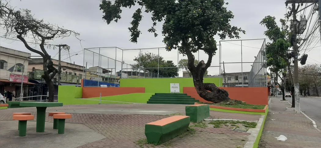 A Praça do Bandeirante está sendo revitalizada 