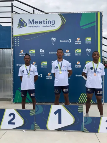 Bruno Marins Araújo no pódio da competição
