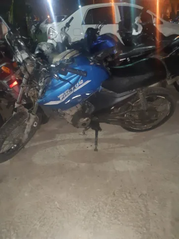 A moto foi recuperada ontem (09)