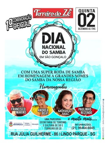 Veja as informações do evento