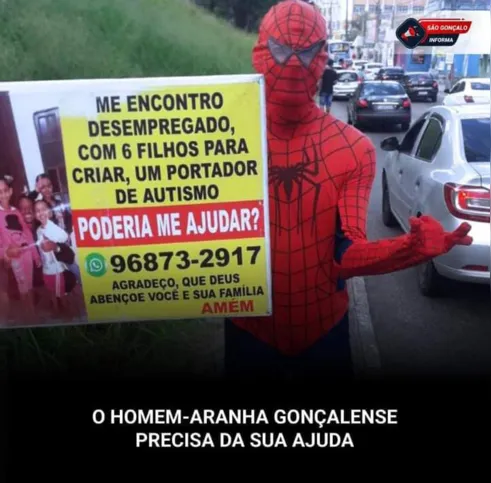 Veja como ajudar o Homem-Aranha gonçalense