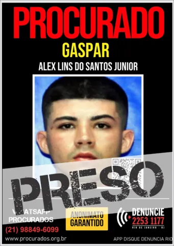 "Gaspar" foi preso na última sexta-feira (12)