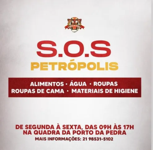 Porto da Pedra também está recolhendo donativos