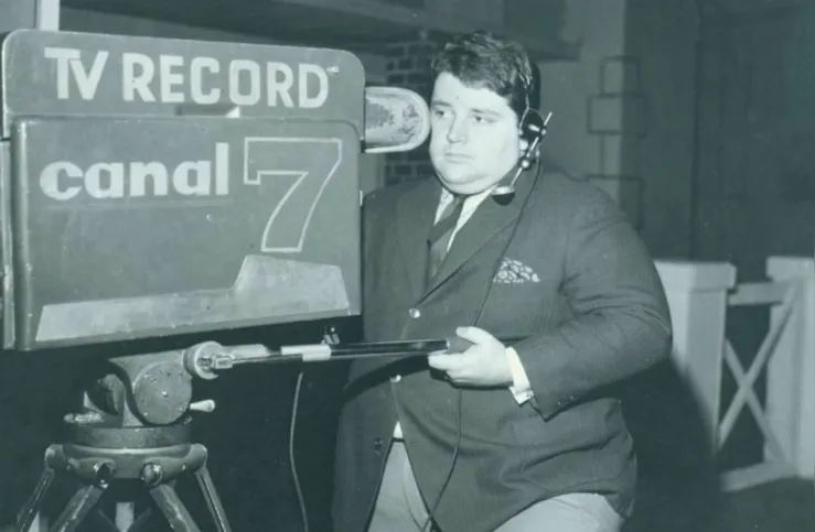Tempo em que trabalhava na Record (1969)