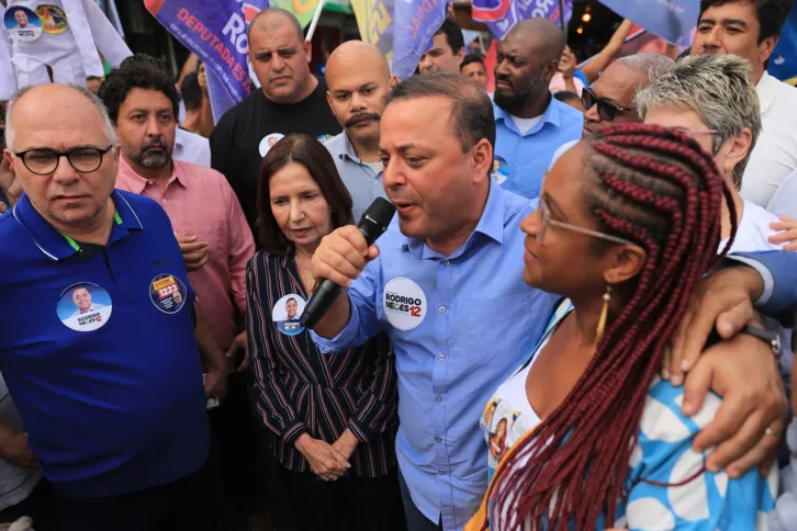 O candidato realizou caminhada em Bangu