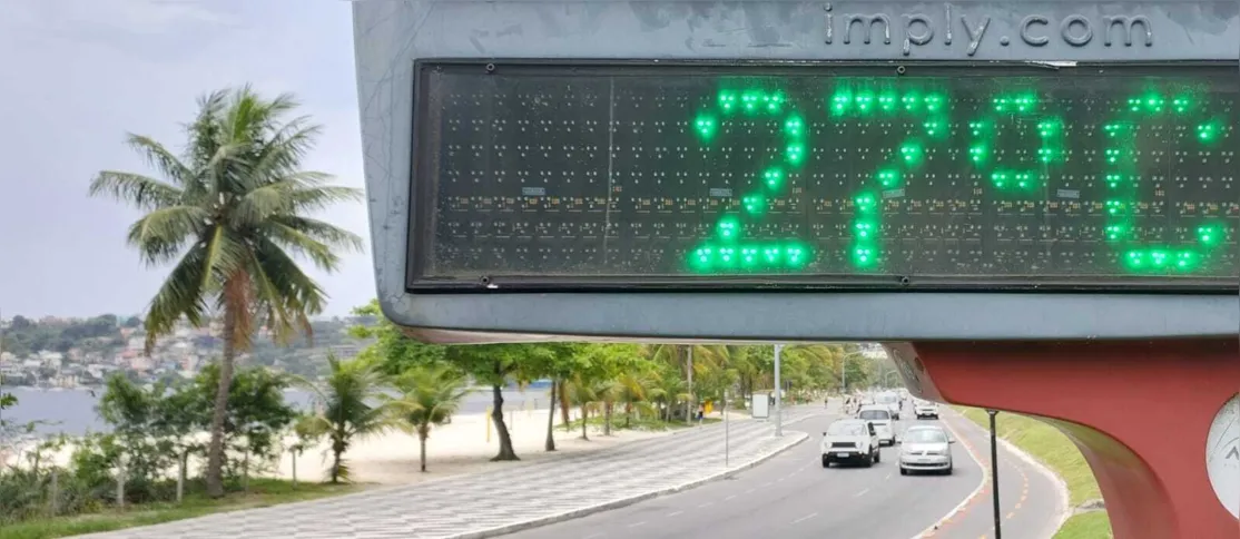 Temperatura registrada na manhã de hoje (21), em Niterói