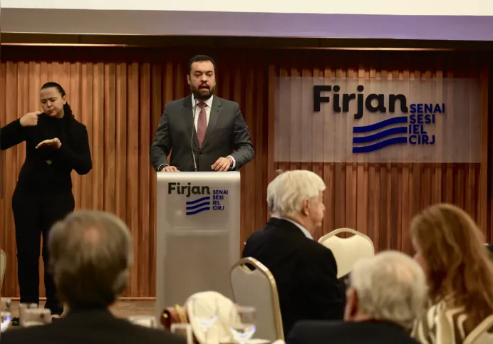 O candidato teve um encontro com empresários na sede da Federação das Indústrias do Estado do Rio de Janeiro (Firjan)
