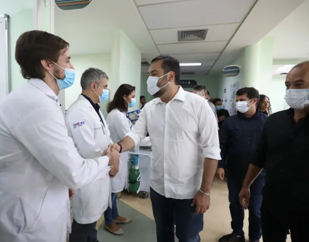 Cláudio Castro visitou nesta quinta (22) o Centro de Trauma do Hospital Alberto Torres, em São Gonçalo
