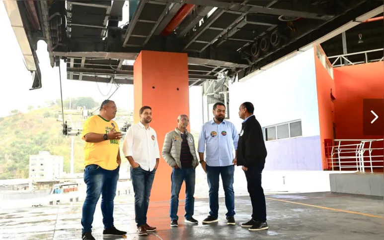 O candidato esteve nesta quarta (28) em uma visita à Estação Bonsucesso