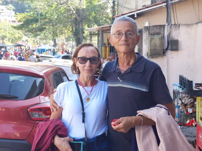 Rosania e seu marido estavam na celebração de Jurujuba