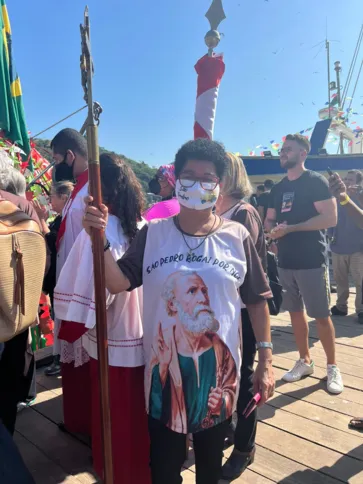 Marilda sempre celebra a festa do padroeiro dos pescadores