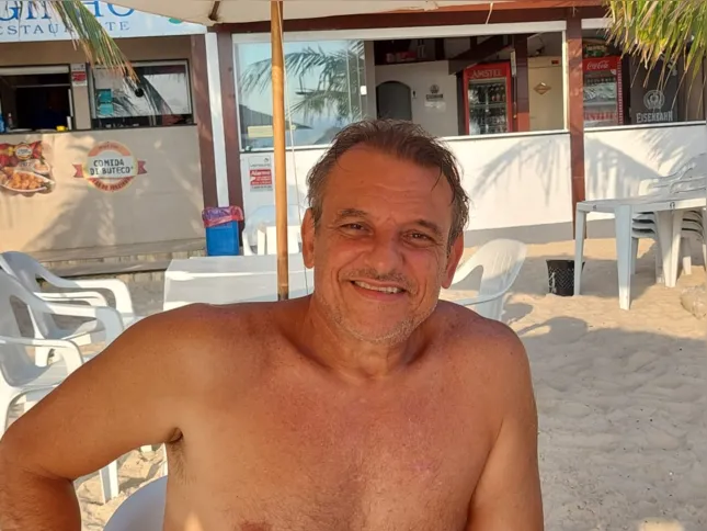 César de Carvalho, professor de educação física, não sentiu frio mais ameno