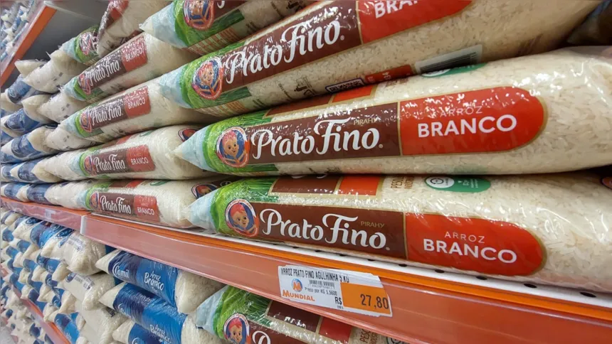 Arroz foi um dos alimentos que mais pesou no bolso das famílias.
