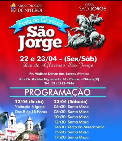 Em Niterói, a festa acontecerá durante todo o dia