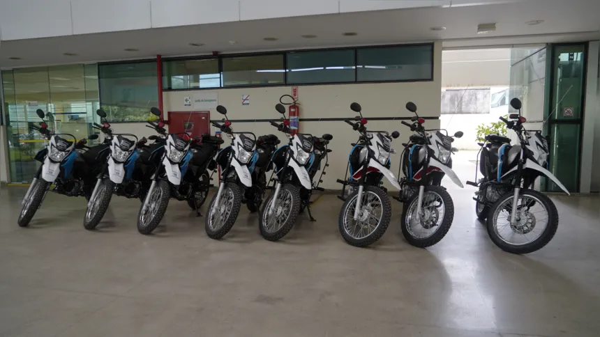 Imagem ilustrativa da imagem São Gonçalo Presente recebe novas motocicletas para reforço do patrulhamento