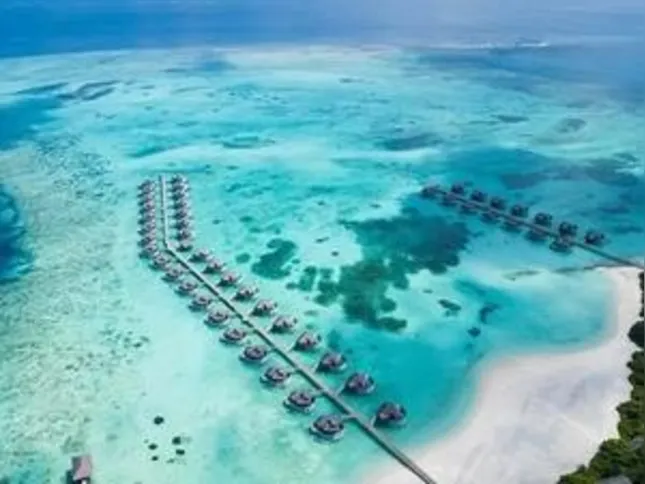Aproximadamente 700 metros quadrados do mar são reservados para os visitantes do resort
