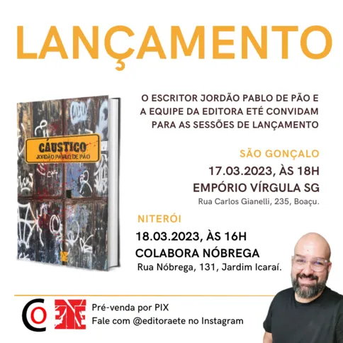 Imagem ilustrativa da imagem Escritor e poeta lança 4º livro solo por nova editora em São Gonçalo