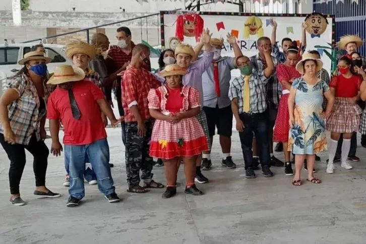 Festa Junina da Apae Niterói em 2022, ainda sem a presença do público devido a pandemia