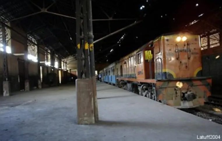 No passado, interior da estação do Maruí, localizada no Barreto