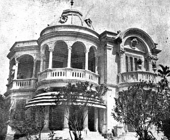 O Palacete foi construído em 1917.