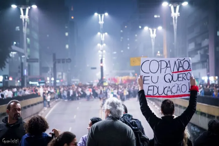 Protesto organizado pelo Movimento Passe Livre feito em 20 de junho de 2013 na capital paulista