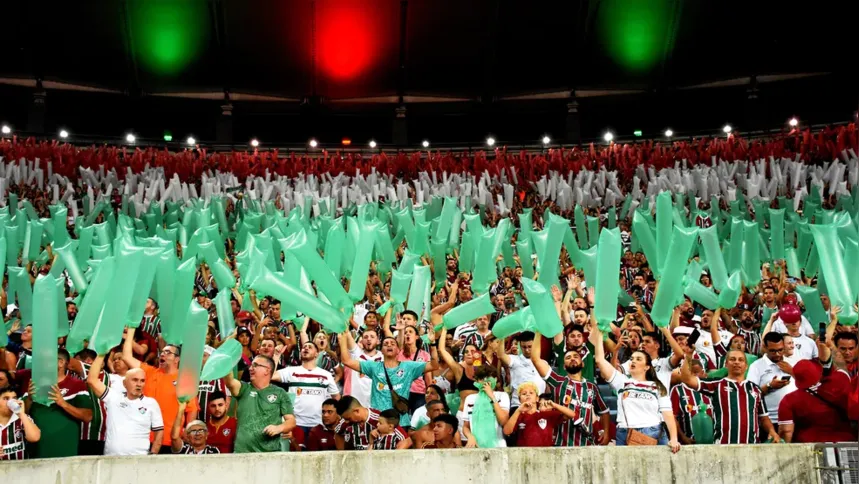 A torcida do Fluminense promete fazer uma linda festa no estádio