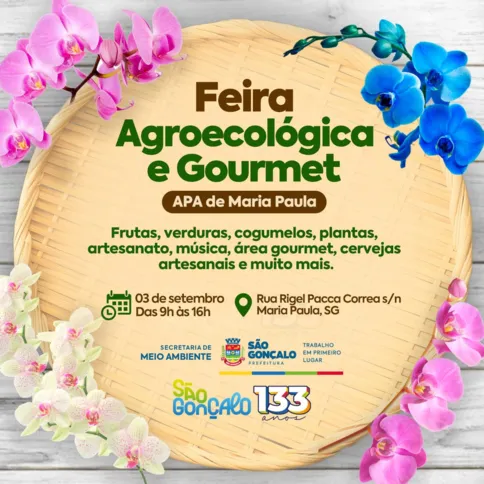 Imagem ilustrativa da imagem Feira Agroecológica da APA de Maria Paula terá edição de aniversário