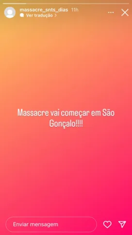 Imagem ilustrativa da imagem Colégio em Neves recebe ameaças de massacre para próxima terça