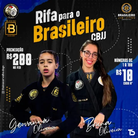 Rifa feita por mãe e filha para arrecadarem o valor para a participação no Campeonato Brasileiro