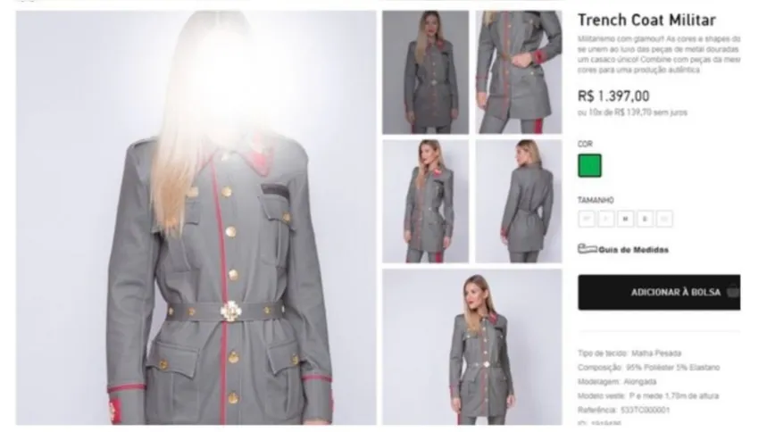 Marca de roupas do Sul do país foi acusada, também por internautas, de fazer referência ao nazismo