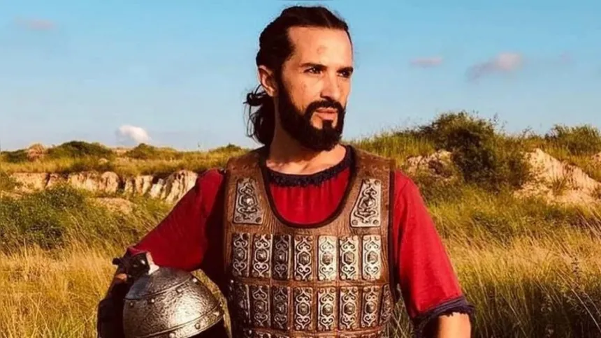 Jeff Machado, durante gravações de novela da TV Record, onde teve participação, no ano passado
