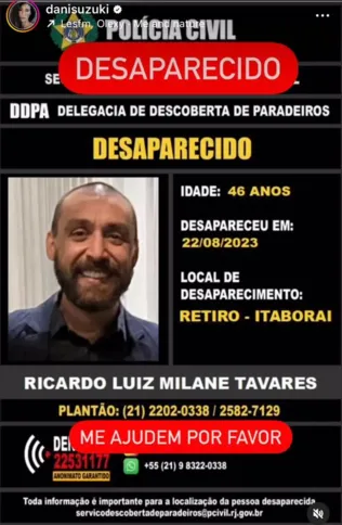 Polícia divulgou cartaz para ajudar nas investigações