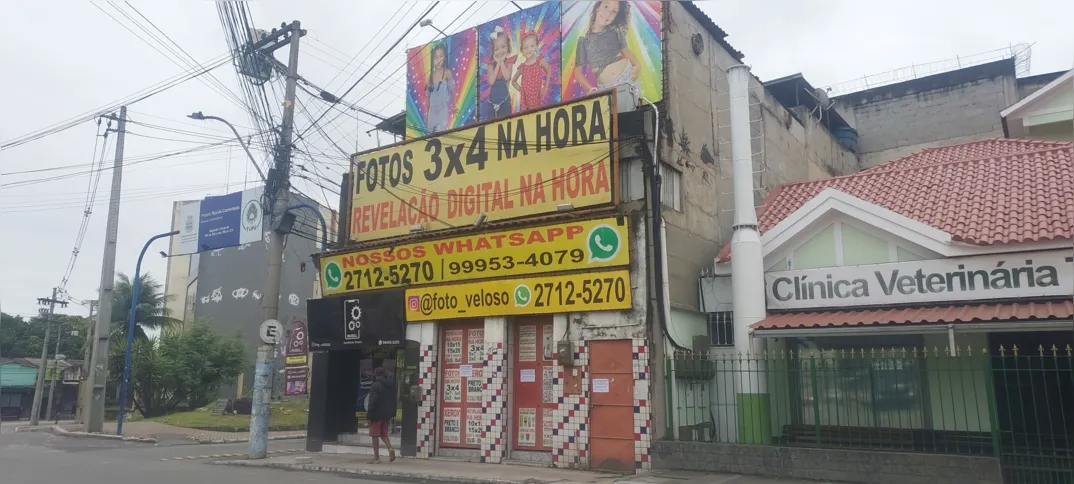 Loja 'Foto Veloso' fica no Porto da Pedra