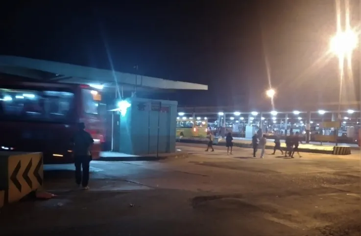 Flagra foi feito também durante o período da noite