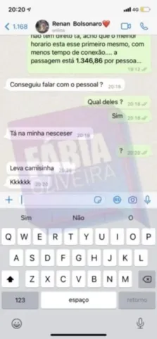 Imagem ilustrativa da imagem Renan Bolsonaro nega envolvimento amoroso com ex-assessor: ‘prints são falsos'