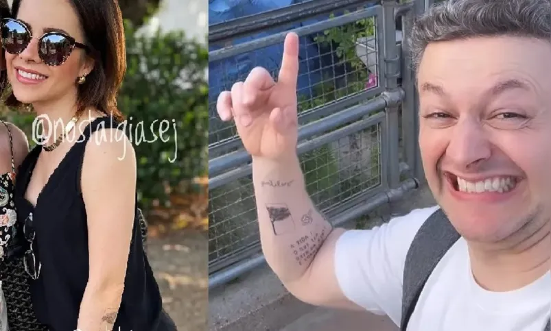 Imagem ilustrativa da imagem Sandy e Lucas Lima teriam feito tatuagem juntos antes de divórcio