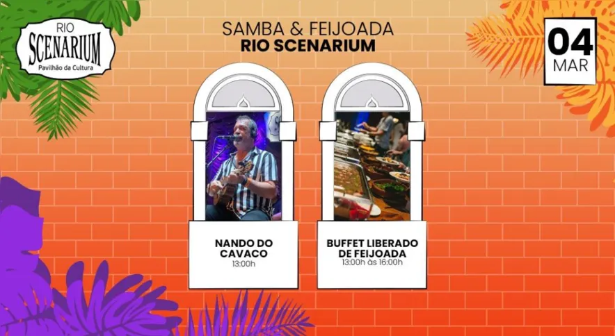 Samba e Feijoada com Nando do Cavaco, no Rio de Janeiro