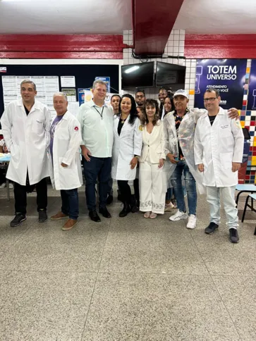 Campanha recebe coordenação da equipe do curso de enfermagem e fisioterapia da Universidade Salgado de Oliveira
