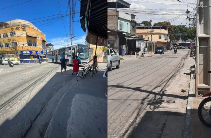 Imagem ilustrativa da imagem Jardim Catarina 'sitiado': bandidos usam ônibus para bloquear vias do bairro