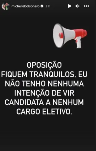 Postagem de Michelle em sua conta do Instagram