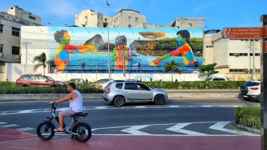 Em fevereiro deste ano, Niterói ganhou um novo Mural do artista Eduardo Kobra