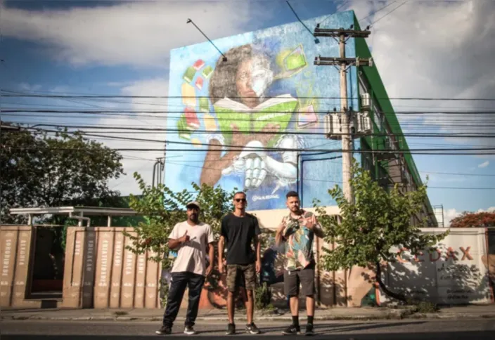 A iniciativa contou com o trabalho de alguns dos mais renomados artistas do grafite na região
