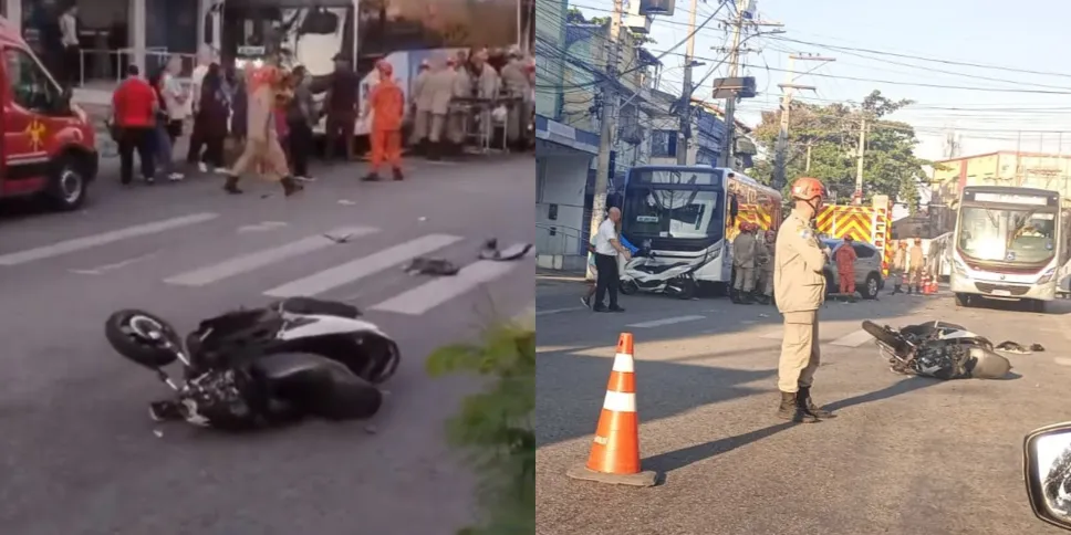 Acidente aconteceu na Rua Comandante Ari Parreiras