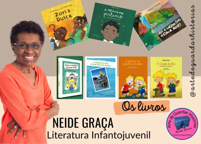 A autora de 75 anos leva seus livros até as escolas realizando um projeto com oficinas e atividades