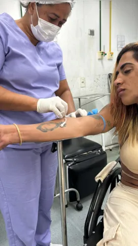 Ariela precisou de socorro médico