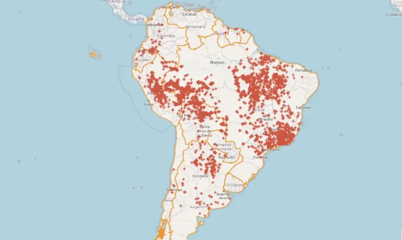 País concentrou 71,9% das queimadas da América do Sul nos últimos dois dias